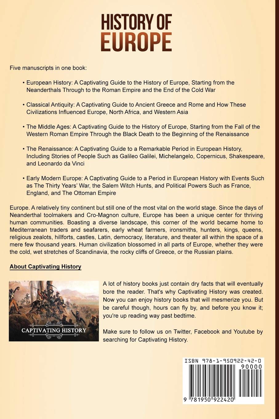 History of Europe: A Captivating Guide to European History, Classical Antiquity, The Middle Ages, The Renaissance and Early Modern Europe (Fascinating European History)