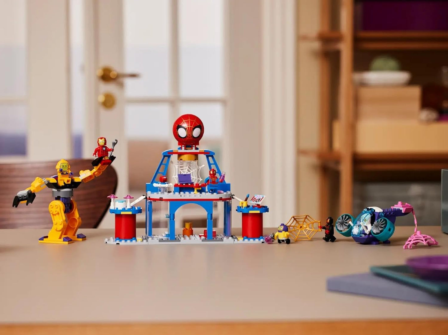 LEGO Marvel The Headquarters of Spideys Team, Spider-Man Toy with Vehicle and Mech, Gift for Boys and Girls from 4 Years, Fans of the TV Series Spidey and His Super Friends are 10794