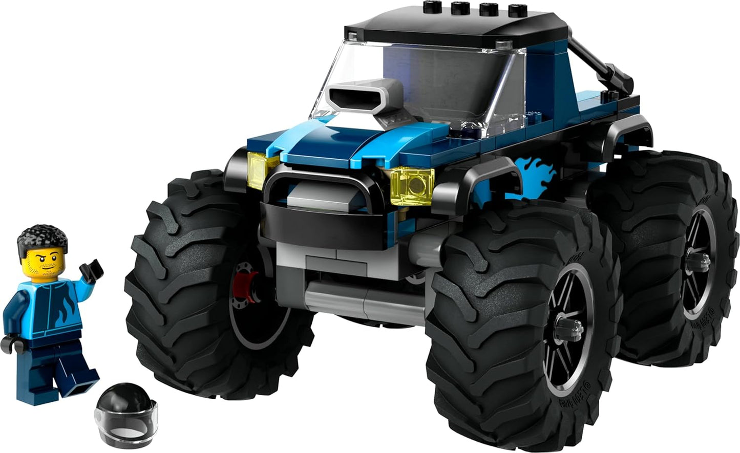 LEGO City Blue Monster Truck, Off-Road Car Toy, Vehicle Set with Racer Mini Figure, Imaginative Racing Car Toy, Funny Gift for Boys and Girls from 5 Years 60402