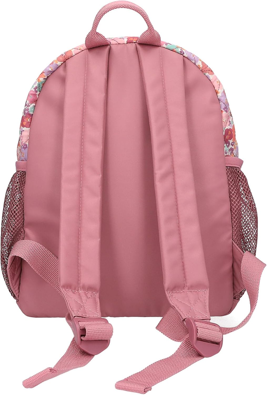 Depesche 13058 TOPModel Floral Backpack in Dark Pink with Model Motif and Floral Pattern, Bag with Adjustable Straps