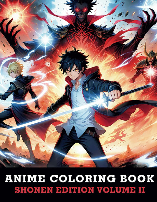 Anime Coloring Book for Teens and Adults Volume II: Detailed Anime Characters, Landscapes and Scenes (Anime & Manga Art)