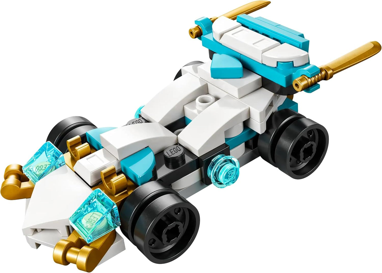 Lego Ninjago Zane's Dragon Power Vehicles 30674 Polybag, 55 Pieces, 2-in-1 Construction Set, Dragons Rising Collection, STEM Toy for Children from 7 Years