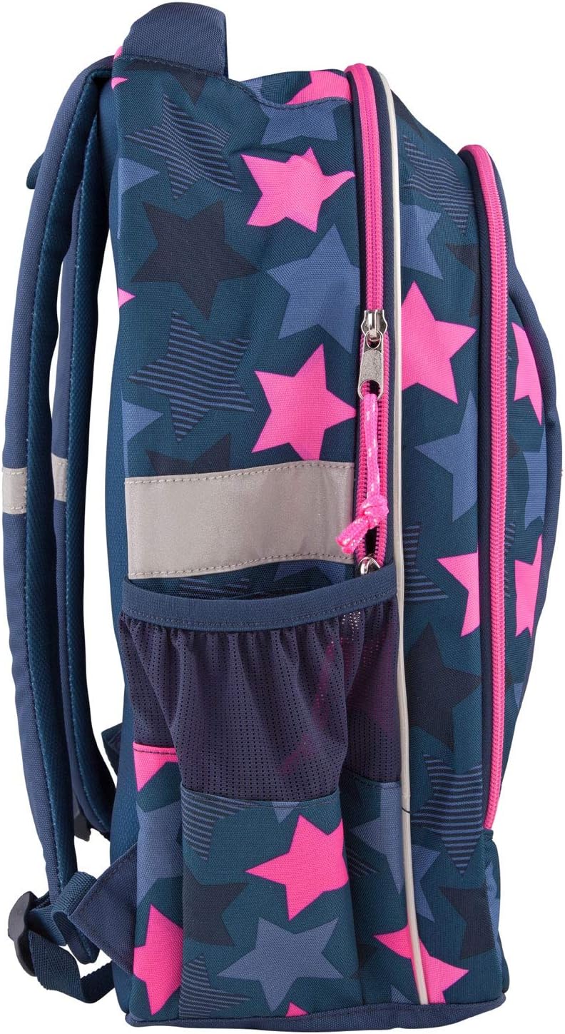 Depesche 10415 Schulrucksack TOPModel mit Stern aus Streichpailletten, ca. 23 x 34 x 44 cm