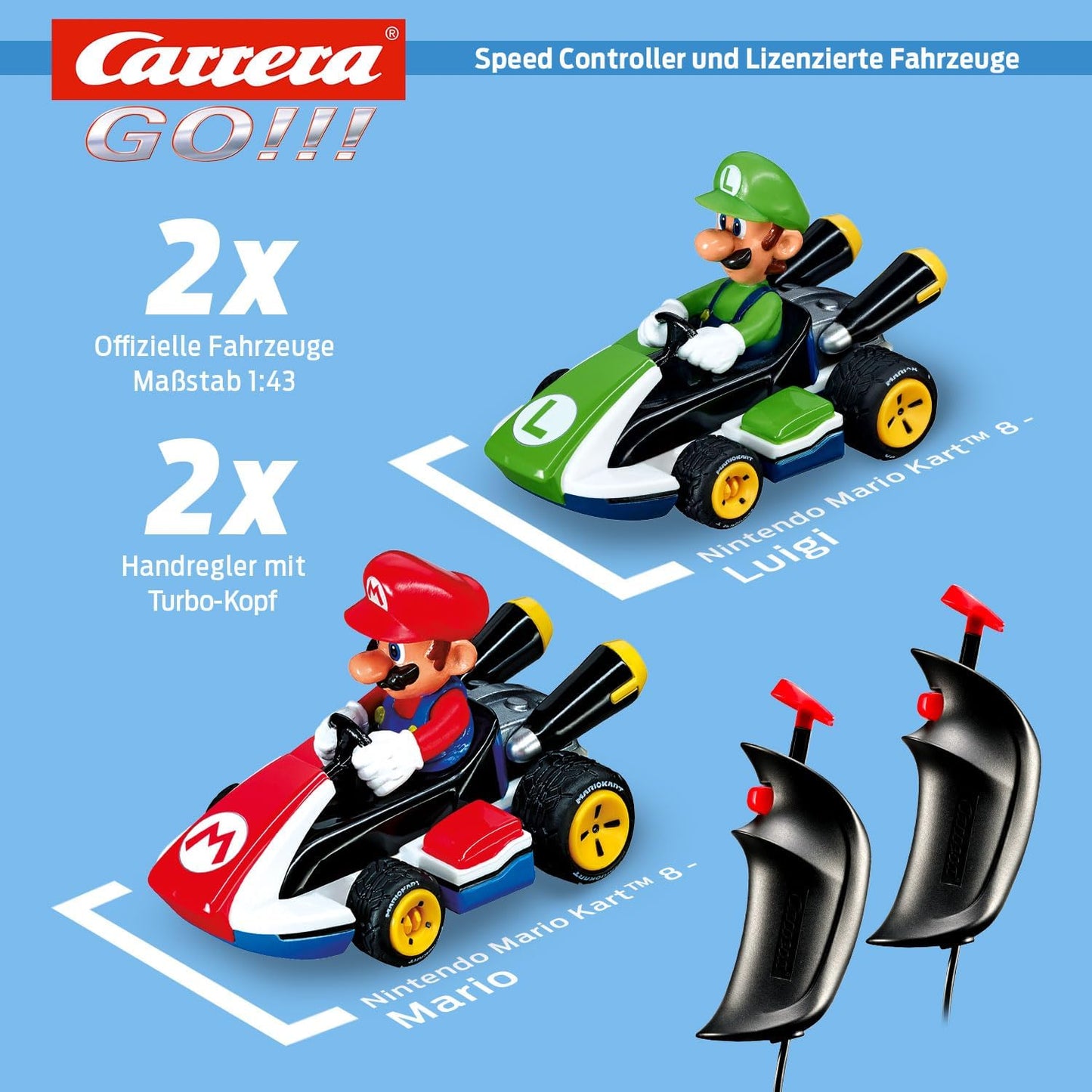 Carrera Go!!! Nintendo Mario Kart 8 20062491 Car Racing Track Set 5.3 Metres