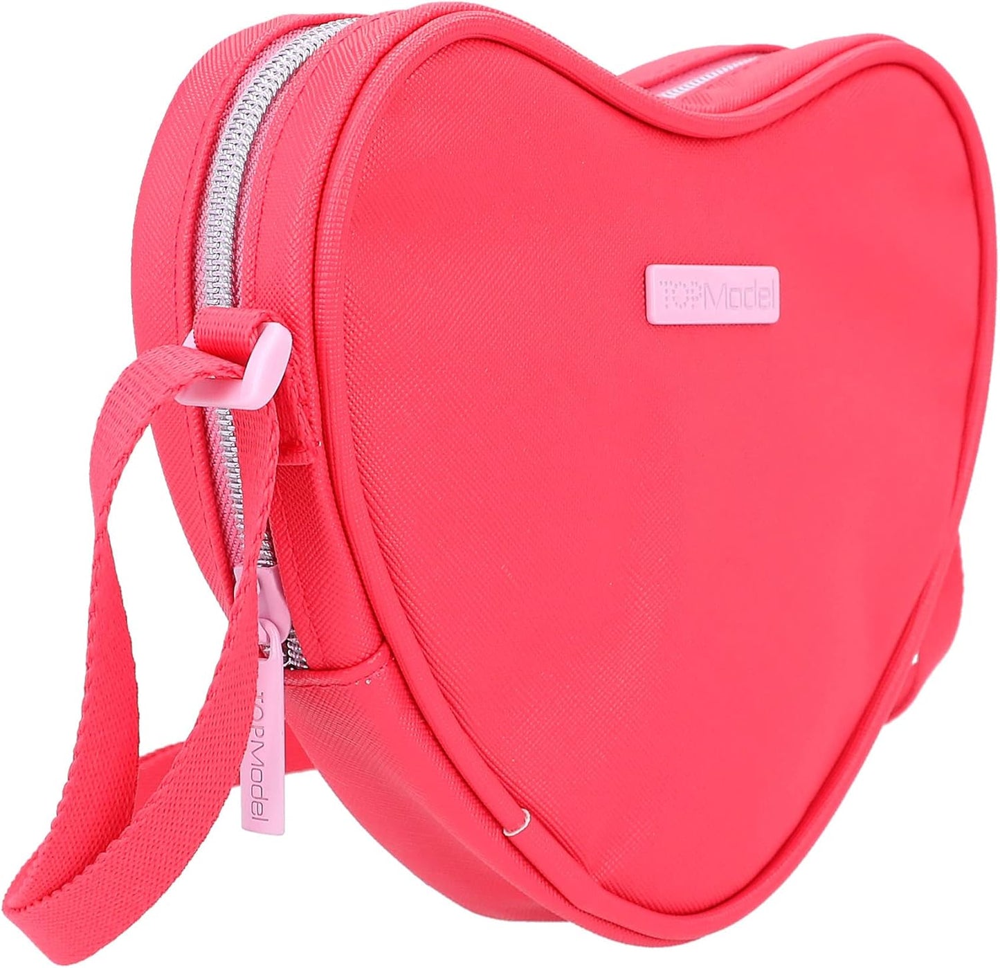 Depesche 12257 TOPModel One Love Heart Bag for Children, Red Bag with Adjustable Shoulder Strap and Front Compartment, Multi-Coloured