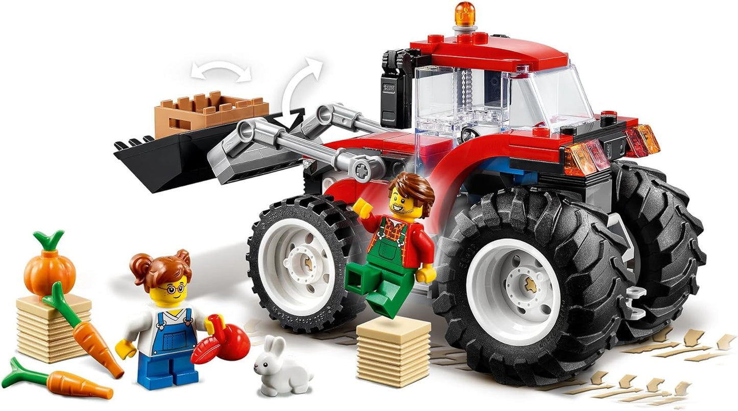 Lego 60287 City Tractor Toy Farm Set with Rabbit Figure for 5 Years Old Boys and Girls