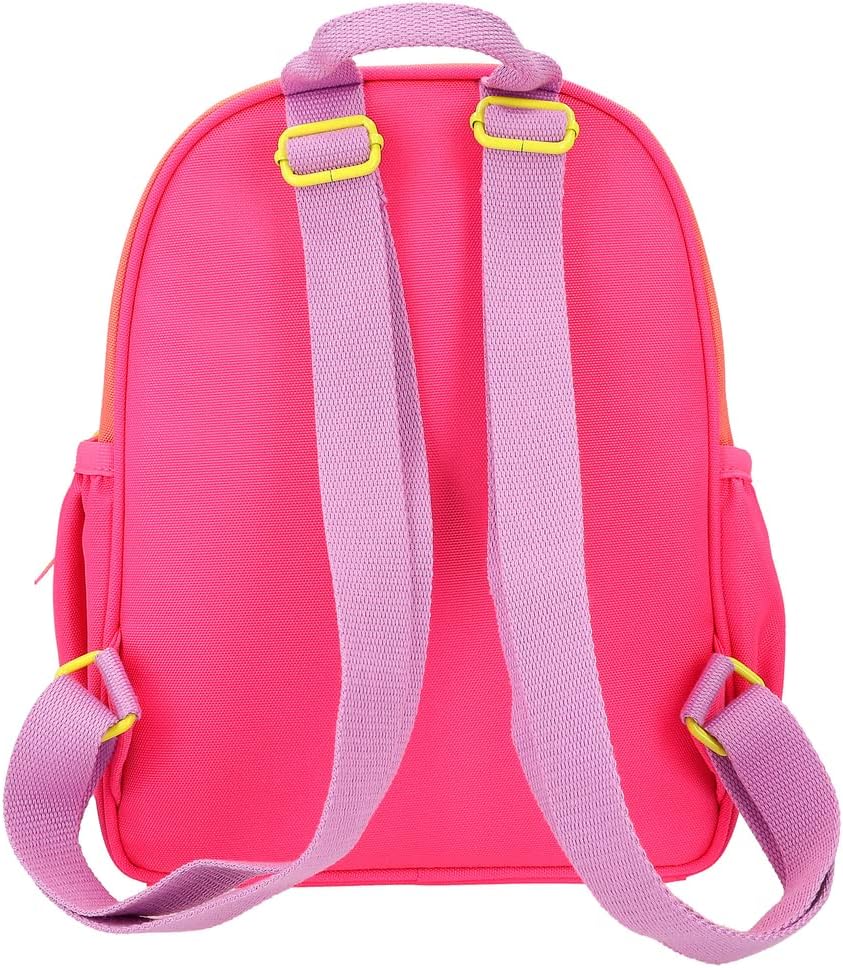 Depesche 12269 TOPModel Happy Application Backpack in Pink with Model Motif and Crossbag Appliqué, Bag with Adjustable Straps, multicoloured