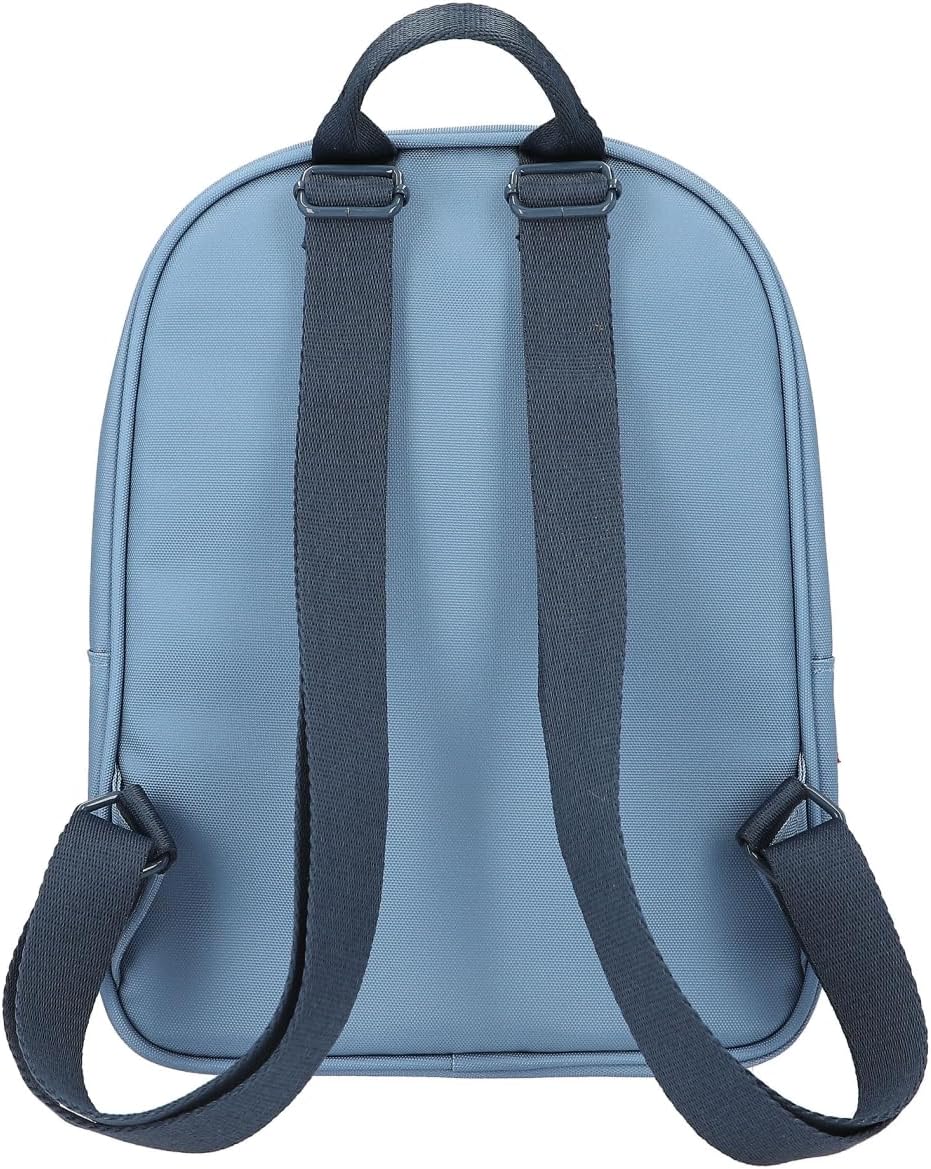 Depesche 12536 Miss Melody Little Farm Backpack for Children in Blue with Horse Motif, Bag with Adjustable Straps