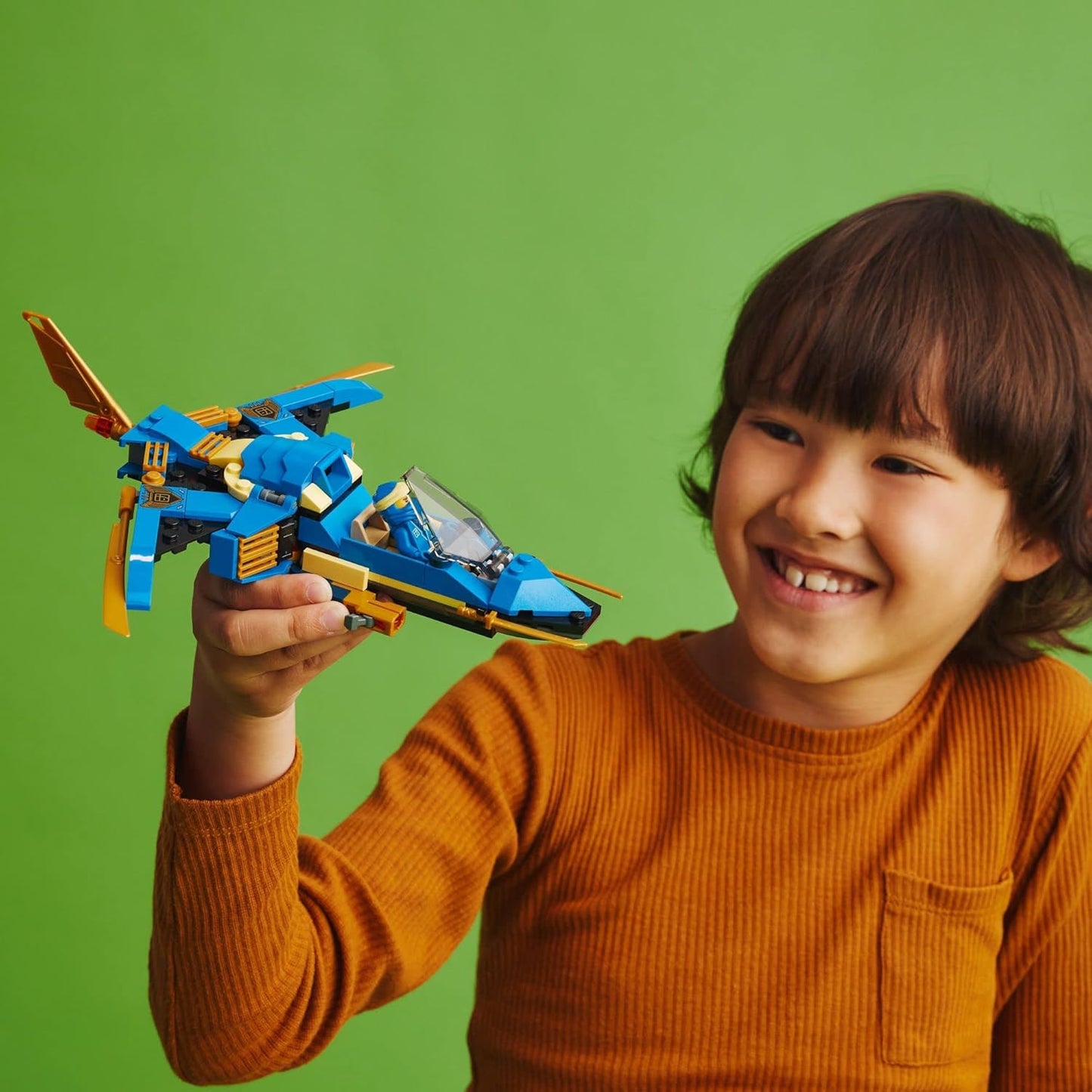 LEGO NINJAGO Jay's Lightning Jet EVO 71784, Upgradeable Toy Plane, Ninja Plane Construction Kit, Collectable, Birthday Gift Idea for Children, Boys and Girls from 7 Years