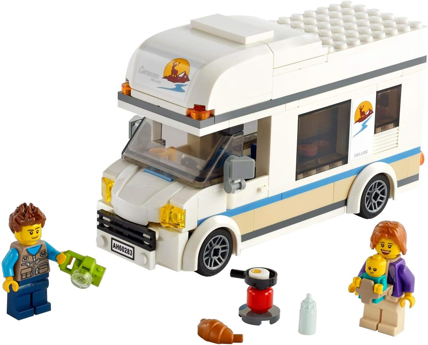 LEGO City Holiday Camper Van 60283 Building Kit; Cool Vacation Toy for Kids, New 2021 (190 Pieces)