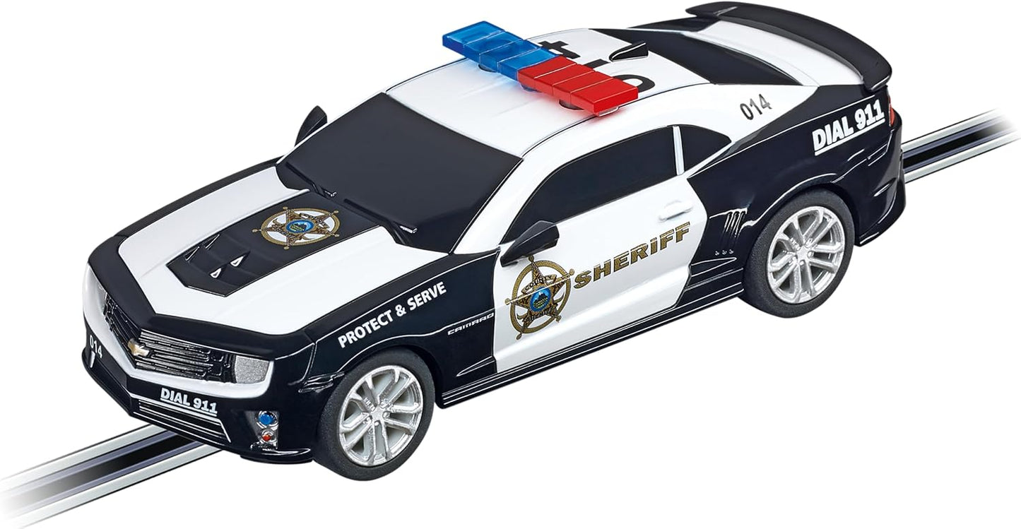 Carrera GO Racing Track and Cars Chevrolet Camaro ZL1 Sheriff 20064031 Race Car