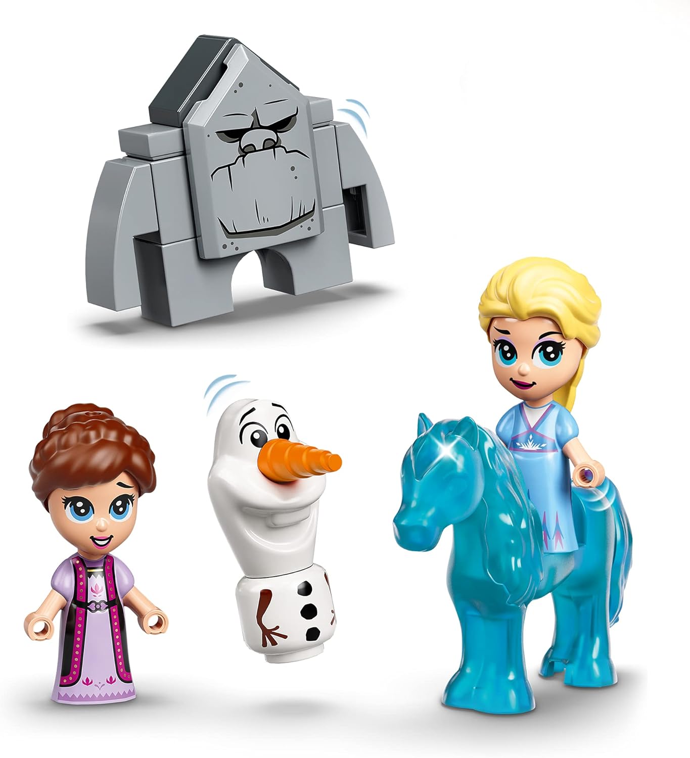 LEGO 43189 Disney Princess Frozen 2 Elsa's Storybook, Portable Play Set, Travel Toy for Kids, The Ice Queen 2