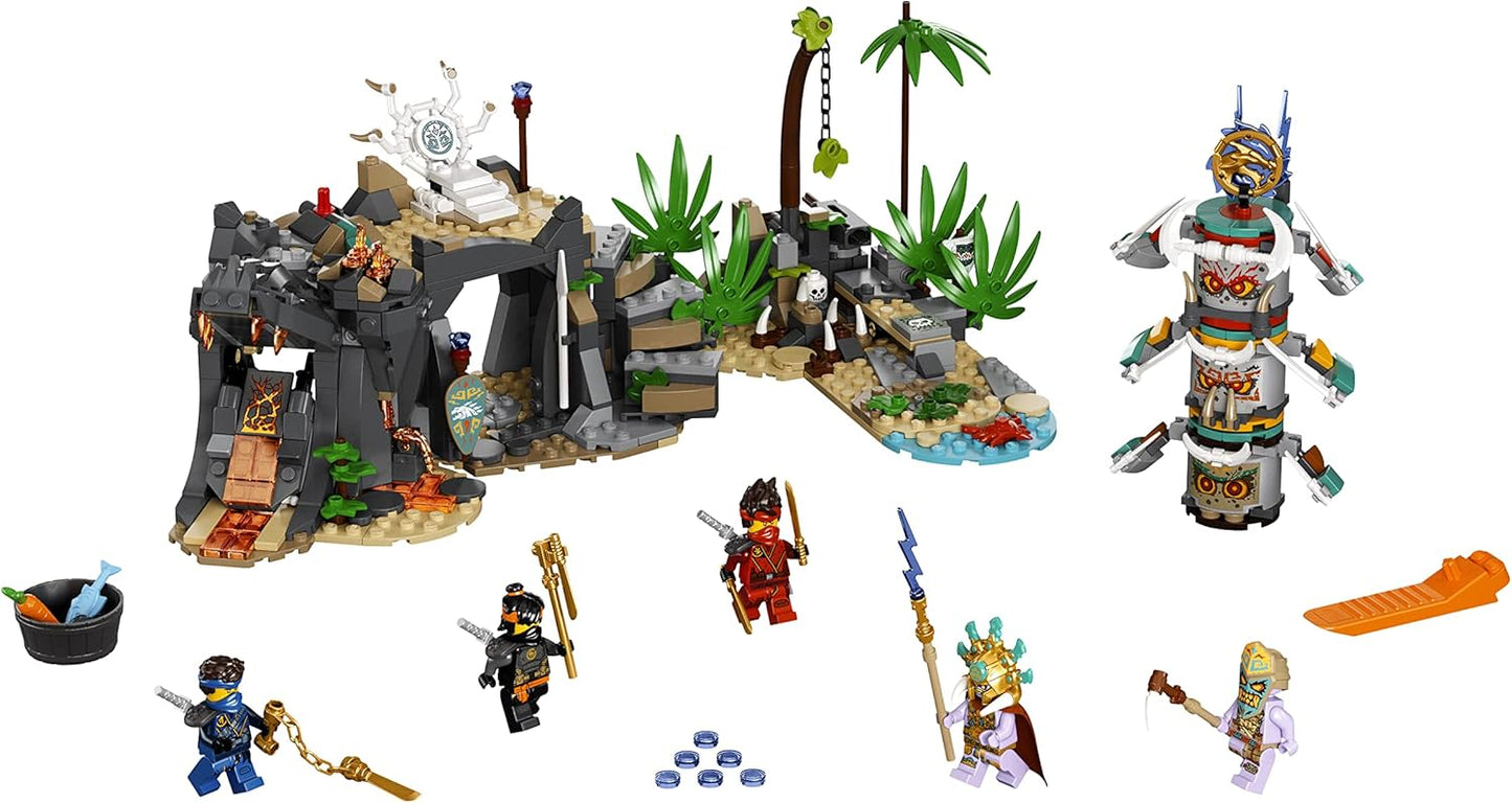 LEGO 71747 Ninjago The Village of the Guardians Construction Set, with Ninja Cole, Jay and Kai Mini Figures, Toy from 8 Years