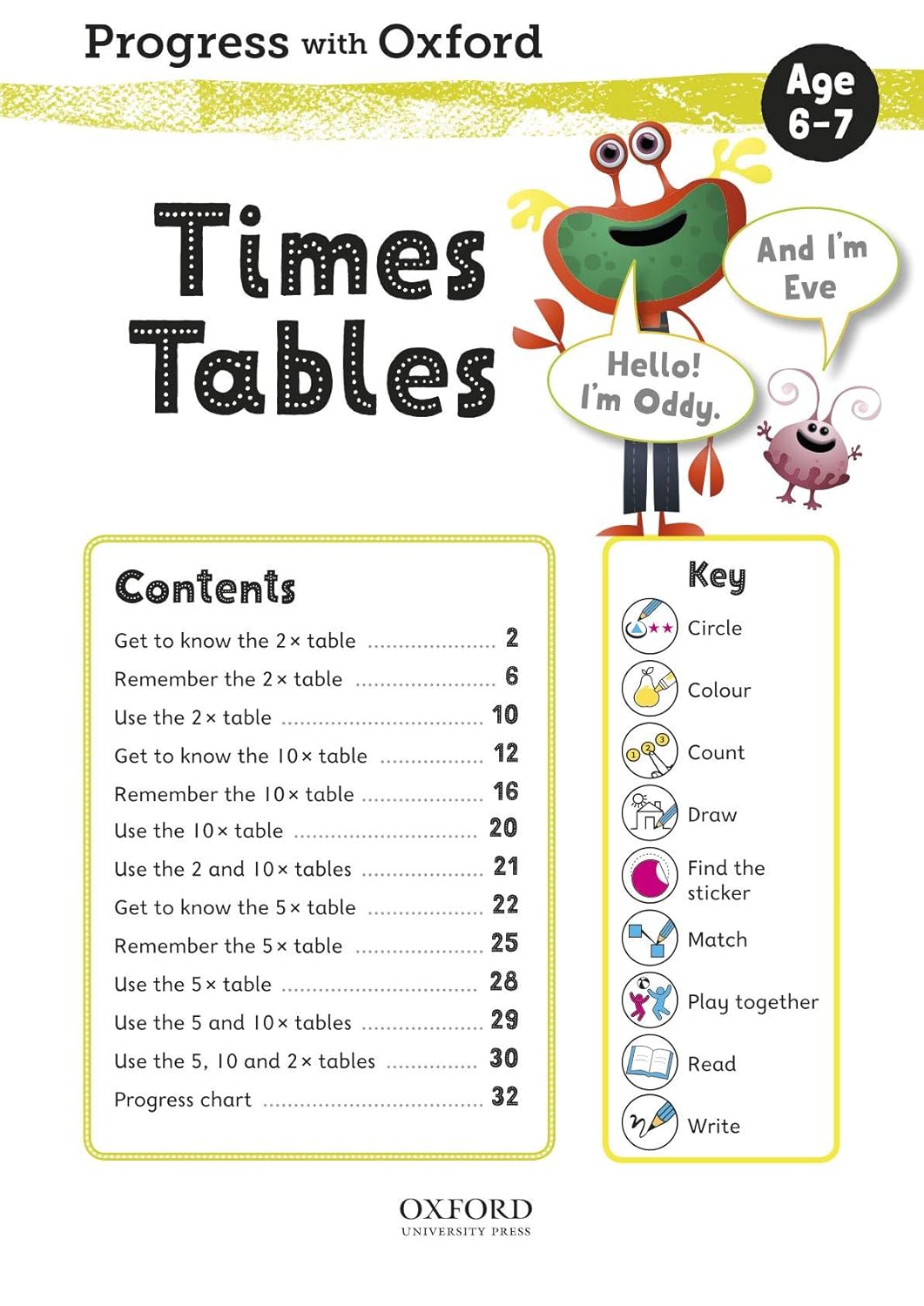 Progress with Oxford: Times Tables Age 6-7- Practise for School with Essential Maths Skills