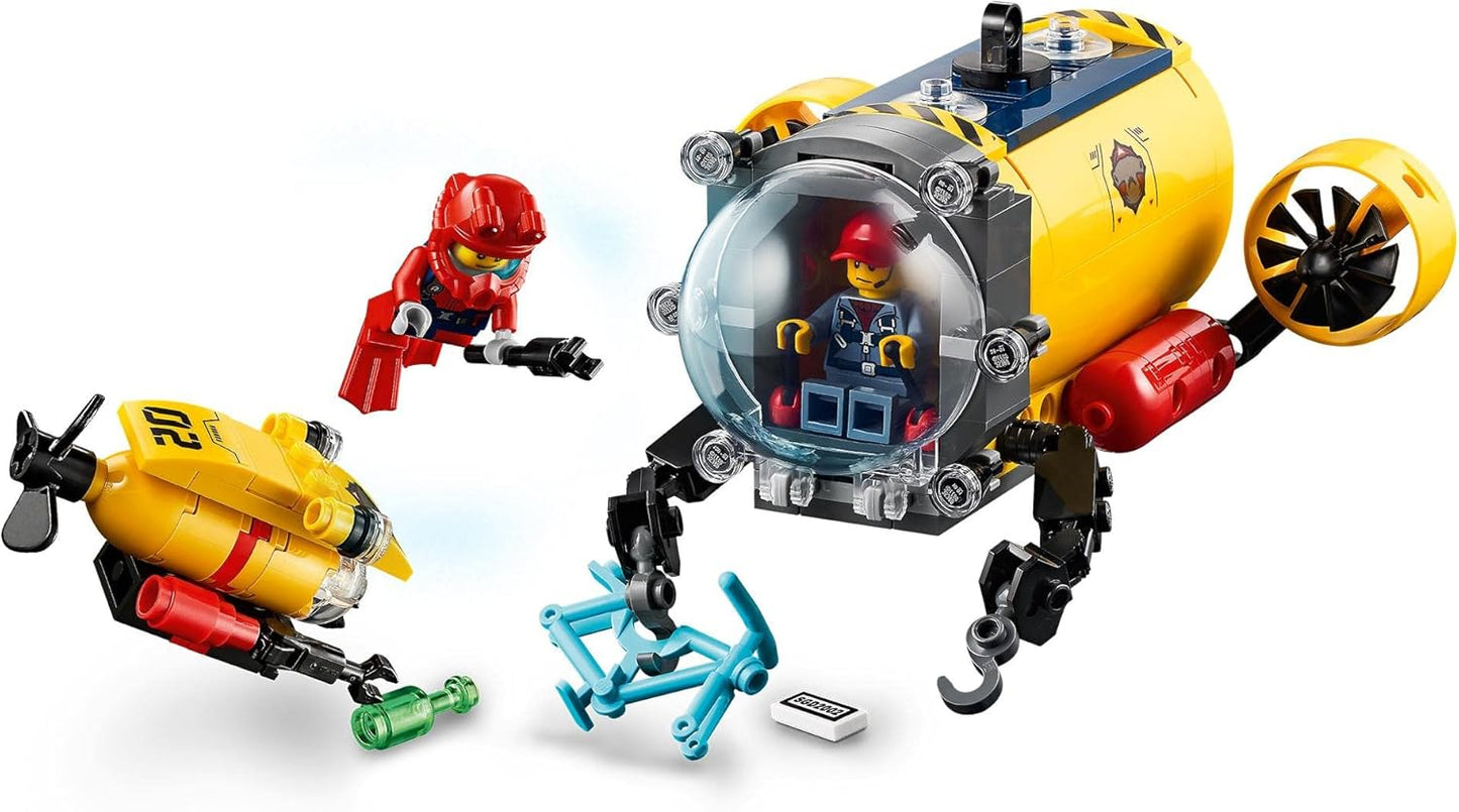 LEGO 60265 City Sea Research Base Deep Sea Underwater Set Diving Adventure Toy for Children