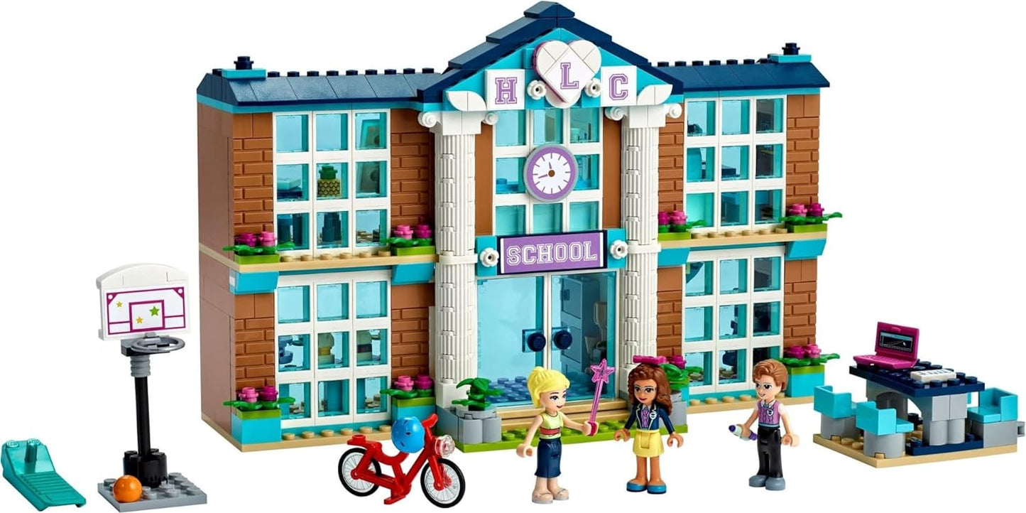 LEGO 41682 Friends Heartlake City School, Toy from 6 Years for Girls and Boys with Mini Dolls