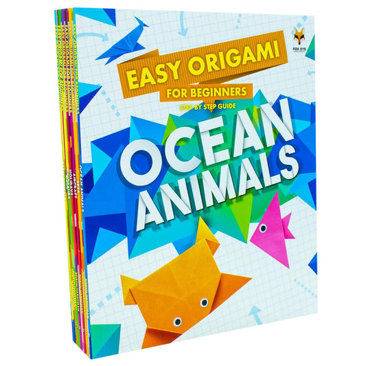 Step By Step Guide To Easy Origami For Beginners 8 Books Set Collection (Aircraft, Birds, Dinosaurs, Farm Animals, Holidays, Jungle Animals, Ocean Animals, Pets)