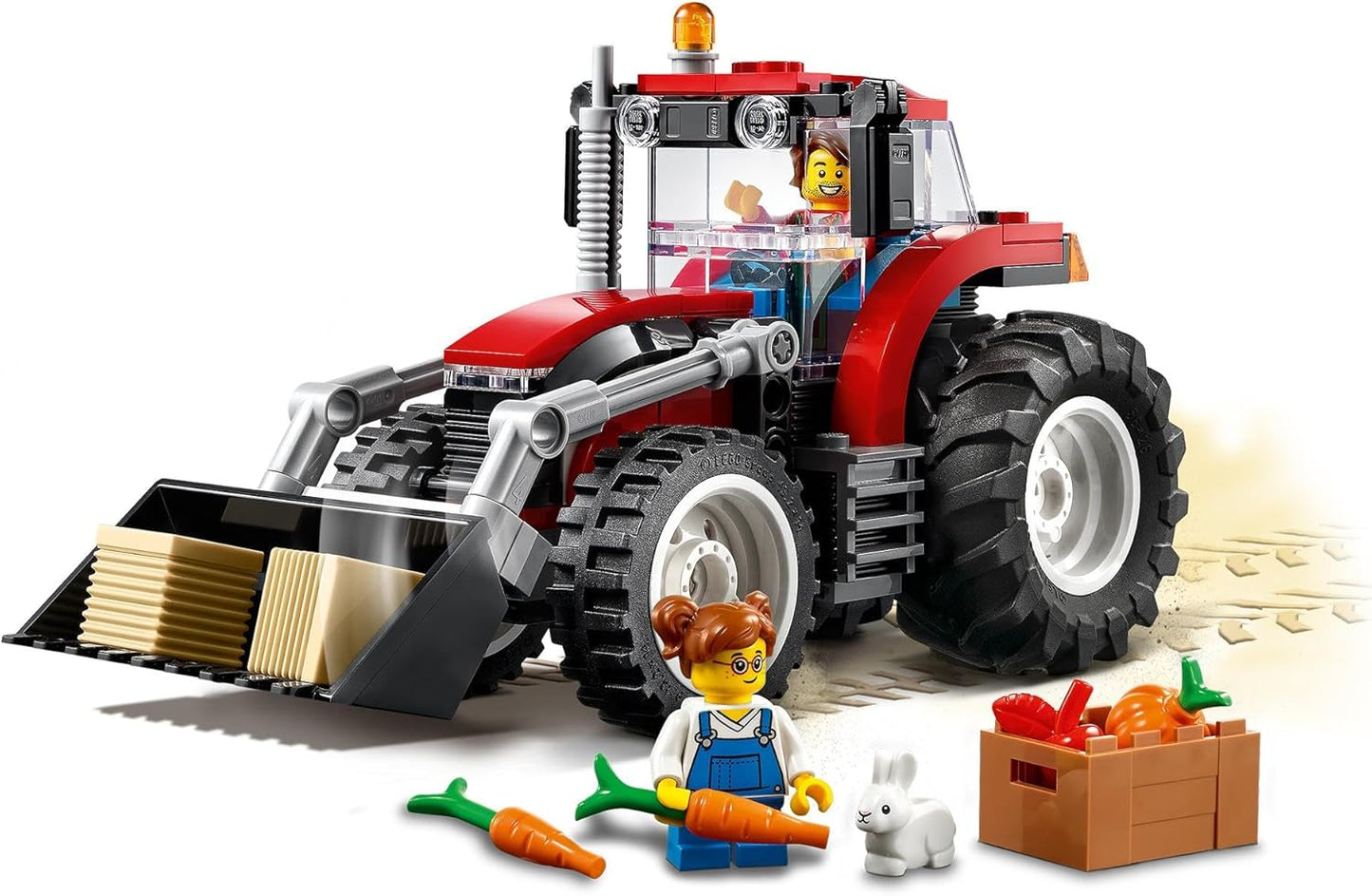 Lego 60287 City Tractor Toy Farm Set with Rabbit Figure for 5 Years Old Boys and Girls