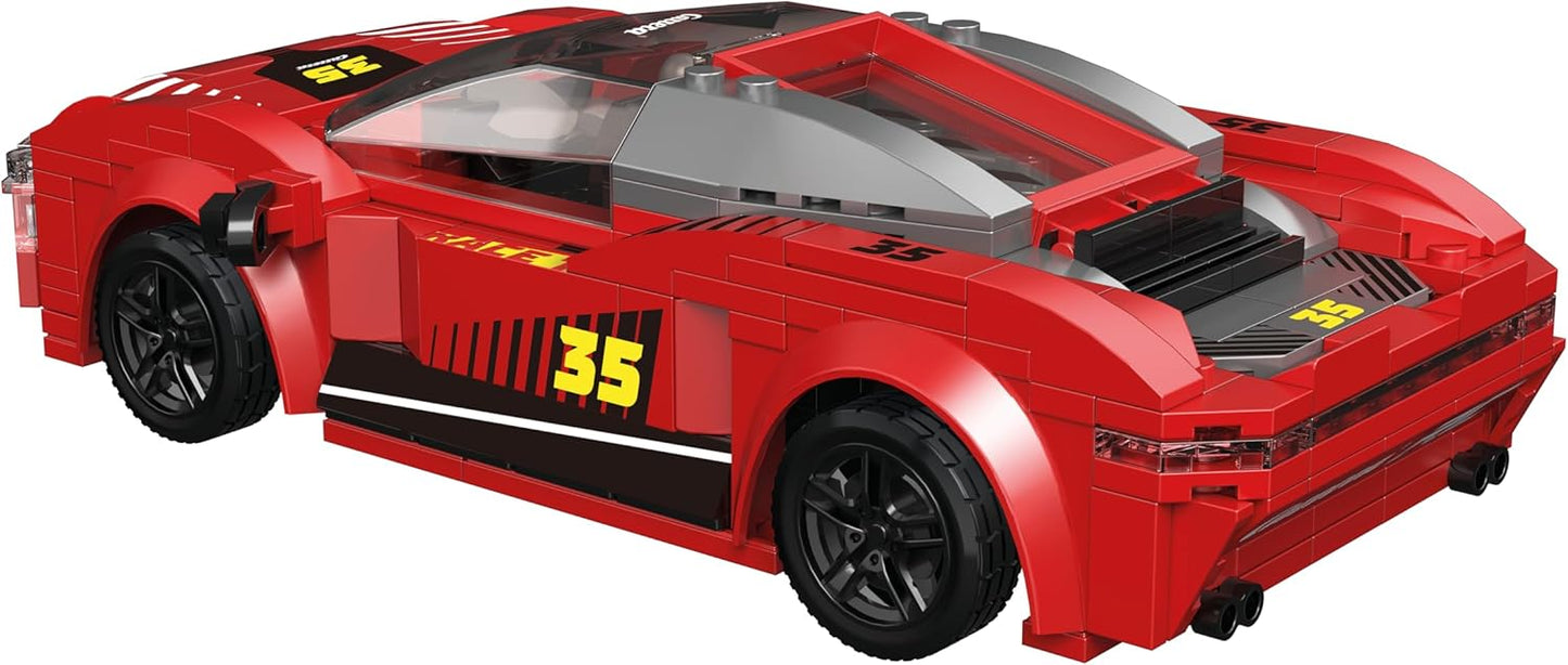 Carrera RC I 2.4GHz Construction Racer I RC Chassis with Building Block Set for Building Yourself I 318 Pieces I Full Driving and Steering Function I Racing Fun to Build Yourself I Suitable for