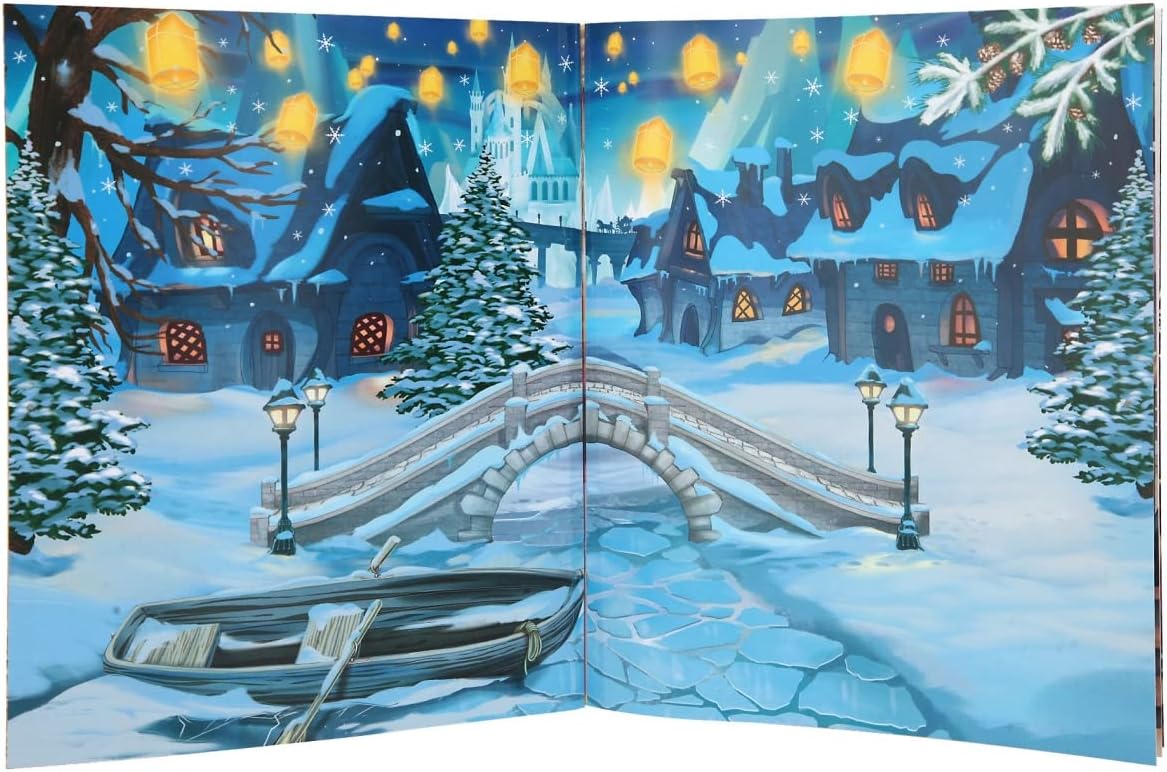 Depesche 12061 TOPModel Iceworld Sticker Book with 20 Pages of Beautiful Winter Landscapes to Design Yourself, Includes 3 Double Pages Full of Stickers, Approx. 26 x 21 x 0.5 cm