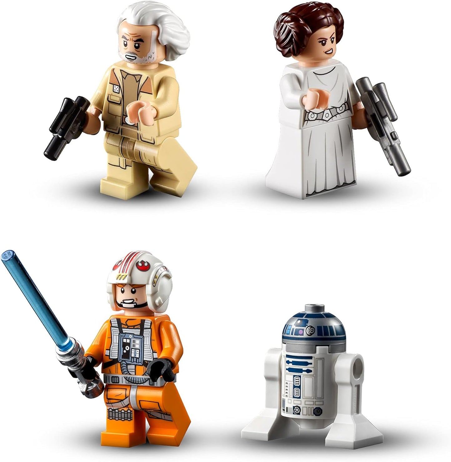 Lego 75301 Star Wars Luke Skywalker's X-Wing Fighter Toy with Princess Leia and Droid R2-D2 as Figure.