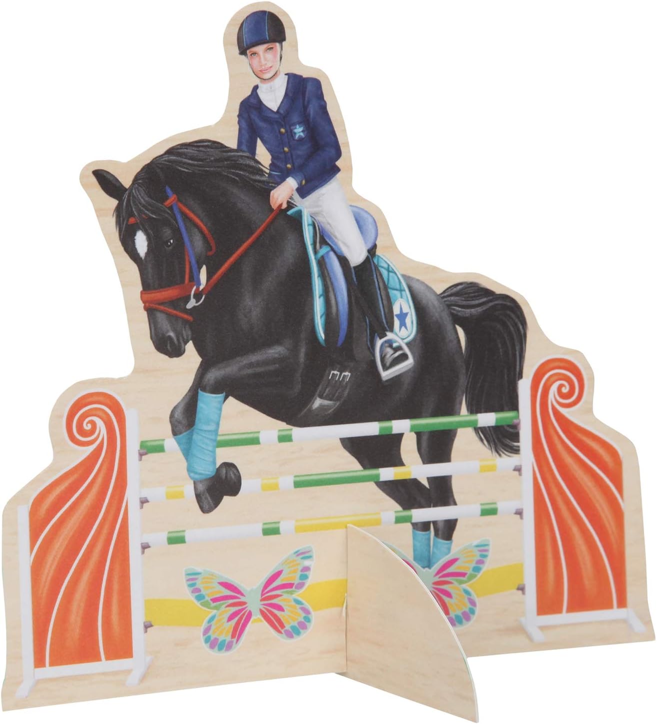 Depesche 10901 Miss Melody Colouring Book with Craft Pages, Design Your Jumping Course, Approx. 24.5 x 20 x 1.5 cm