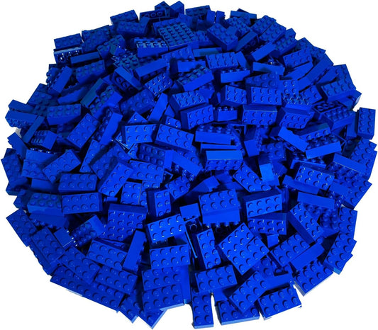 Lego® Classic Basic 3001 2x4 Blaue Bausteine - 50 Stück Blau - Perfekt für Kreative Bauprojekte und Lego® Konstruktionen