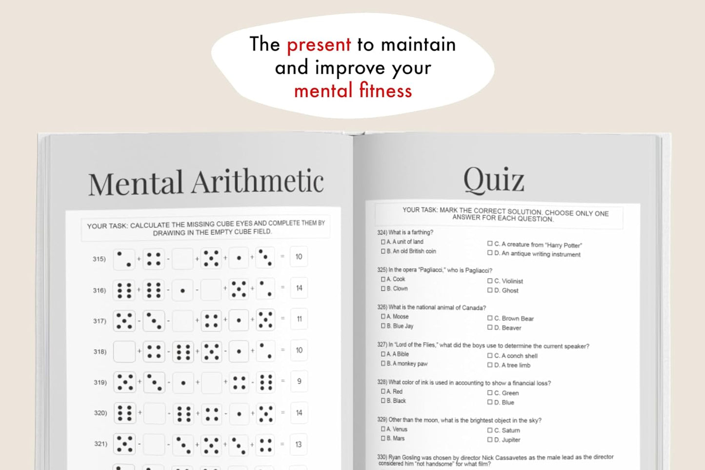 Memory Games for Adults: The XXL Puzzle Activity Book with 501 Exciting and Fun Brain Exercises to Increase Cognitive Abilities [The Smart Adult's Gift]