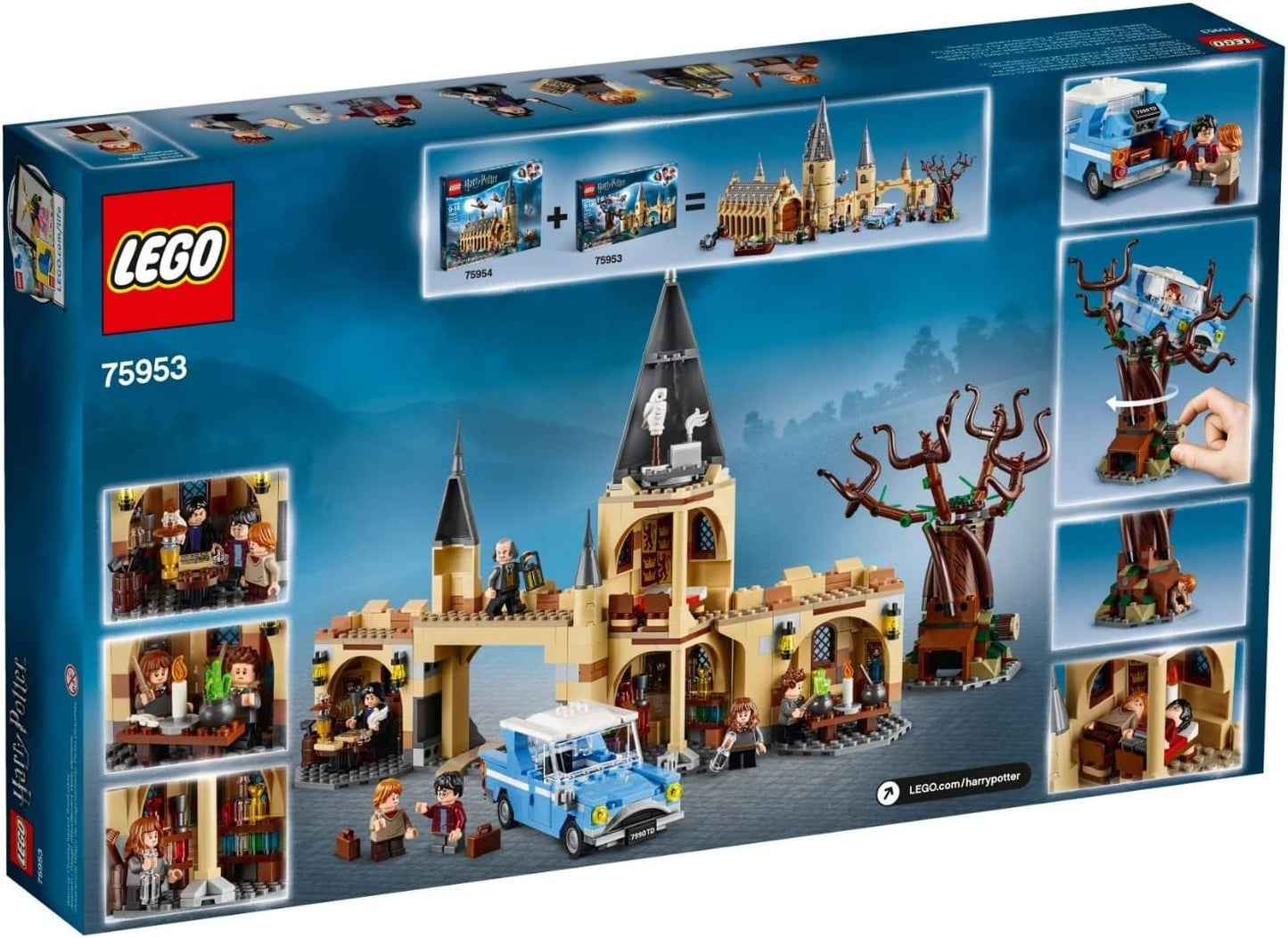 LEGO Harry Potter and the Chamber of Secrets Hogwarts Whomping Willow 75953 Construction Kit (753 Pieces), Single