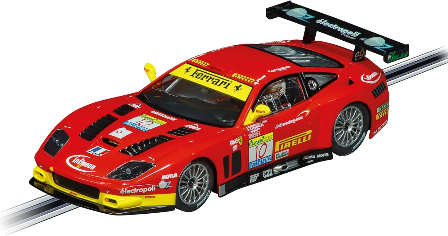 Carrera Digital 124 I Ferrari 575 GTC "No.10" Spa Francorchamps 2017 I Car for Racetrack | Racetracks and Licensed Slot Cars | Up to 4 Players | For Children from 10 Years & Adults