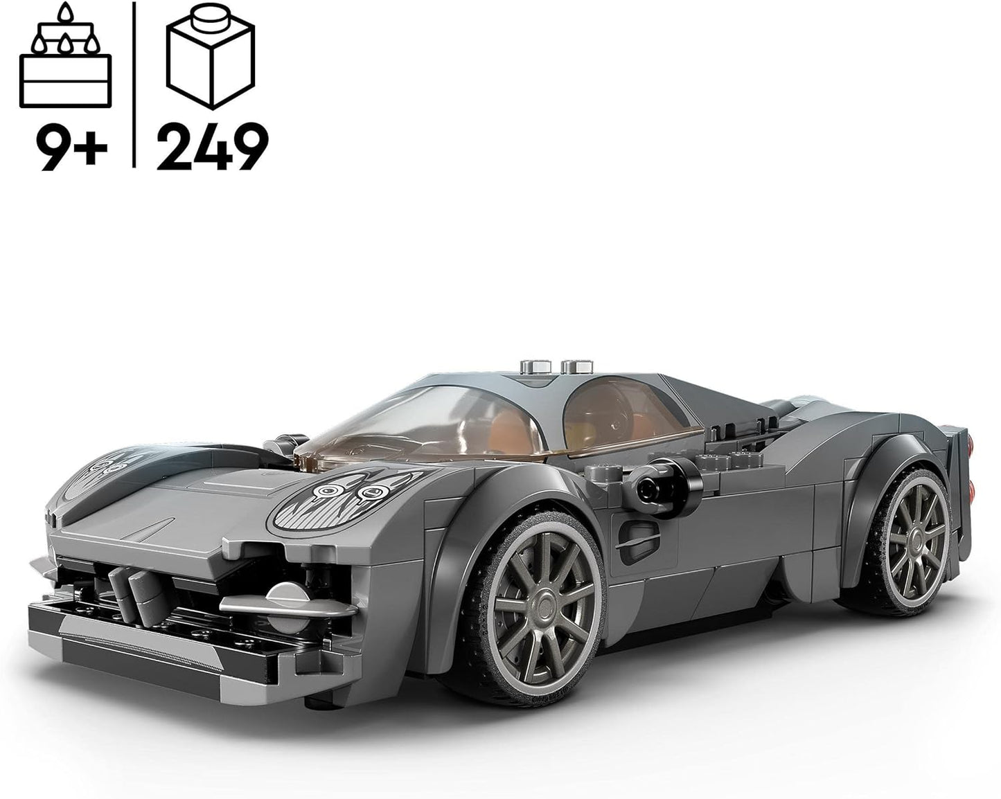 LEGO Speed Champions Pagani Utopia Racing Car and Toy Model Kit of an Italian Hypercar, Car Collector's Vehicle from the Set 2023 76915