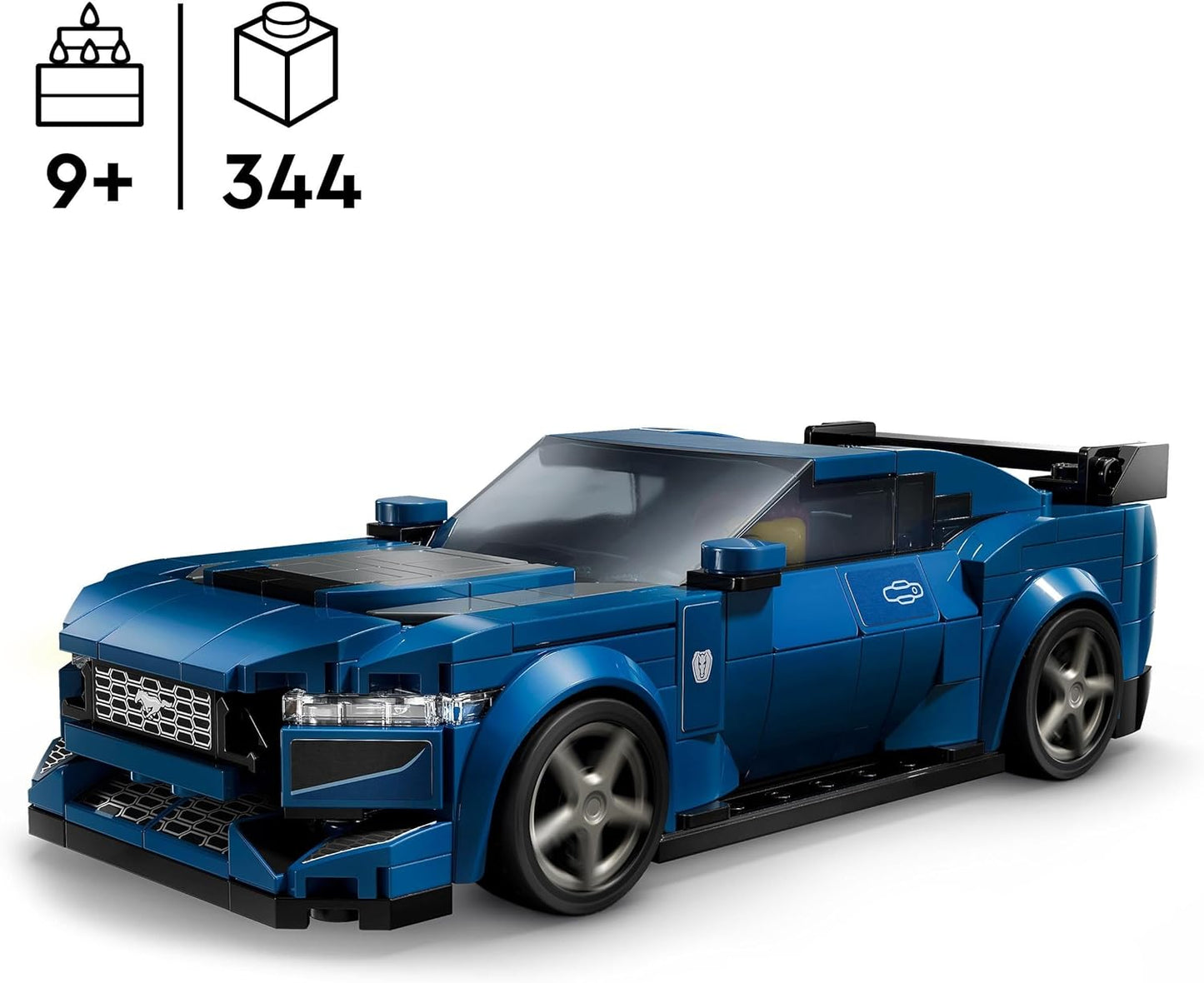 LEGO Speed Champions Ford Mustang Dark Horse Sports Car, Car Toy with Mini Figure for Building, Playing and Displaying for Children, Gift for Boys, Girls and Car Fans from 9 Years, 76920