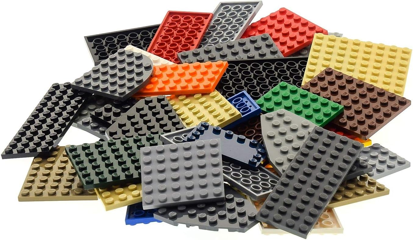 50 Plates Plate Random Mixed Colours Building Plate Base Plate Lego K1