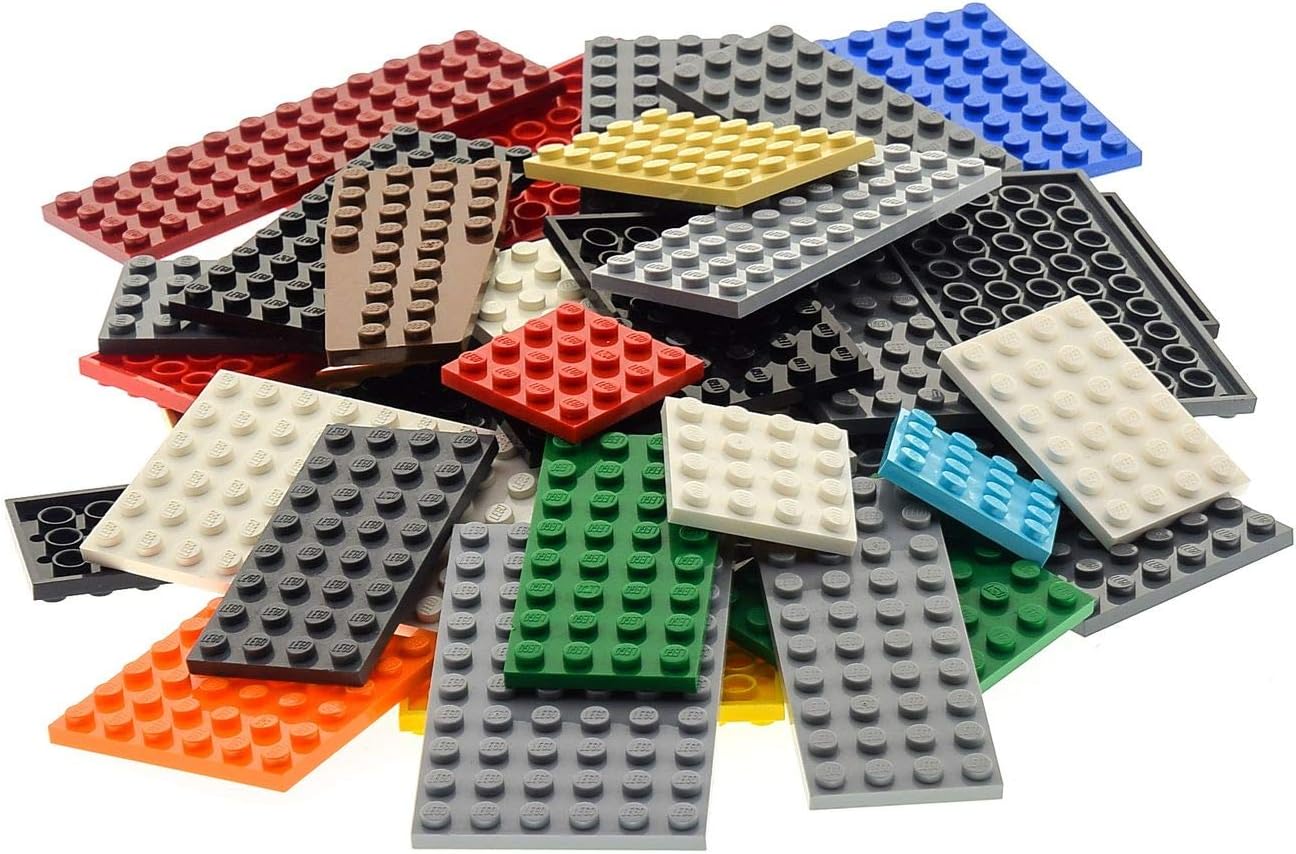 50 Plates Plate Random Mixed Colours Building Plate Base Plate Lego K1