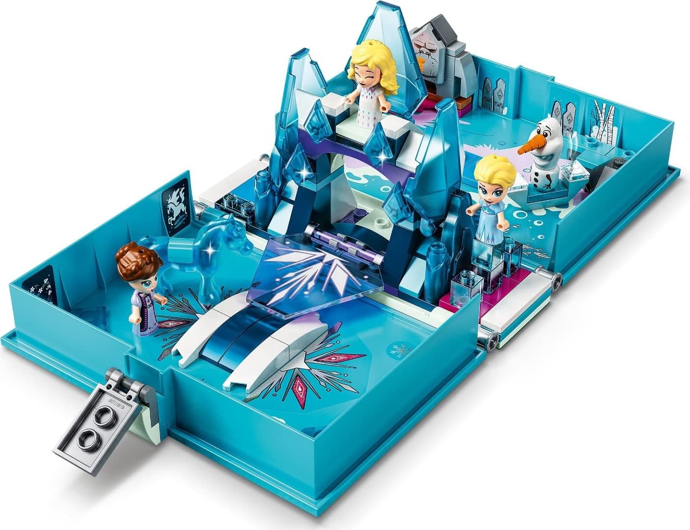 LEGO 43189 Disney Princess Frozen 2 Elsa's Storybook, Portable Play Set, Travel Toy for Kids, The Ice Queen 2