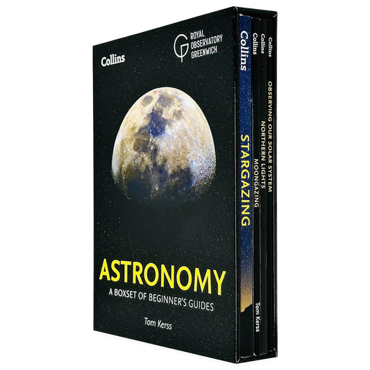 Beginner's Guides of Astronomy 4 Books Collection Box Set, Stargazing, Moongazing, Northern Lights and Observing our Solar System for 12+