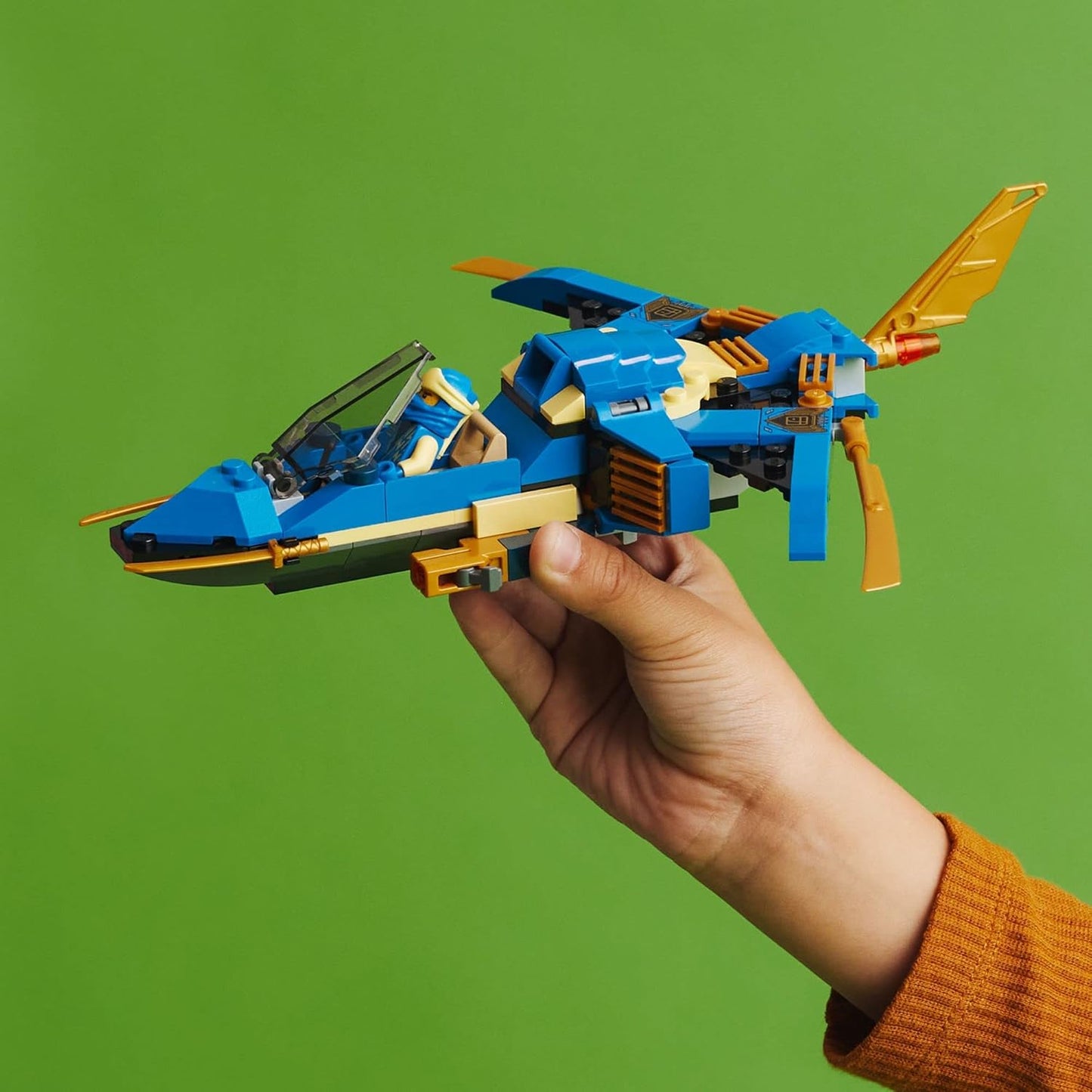 LEGO NINJAGO Jay's Lightning Jet EVO 71784, Upgradeable Toy Plane, Ninja Plane Construction Kit, Collectable, Birthday Gift Idea for Children, Boys and Girls from 7 Years