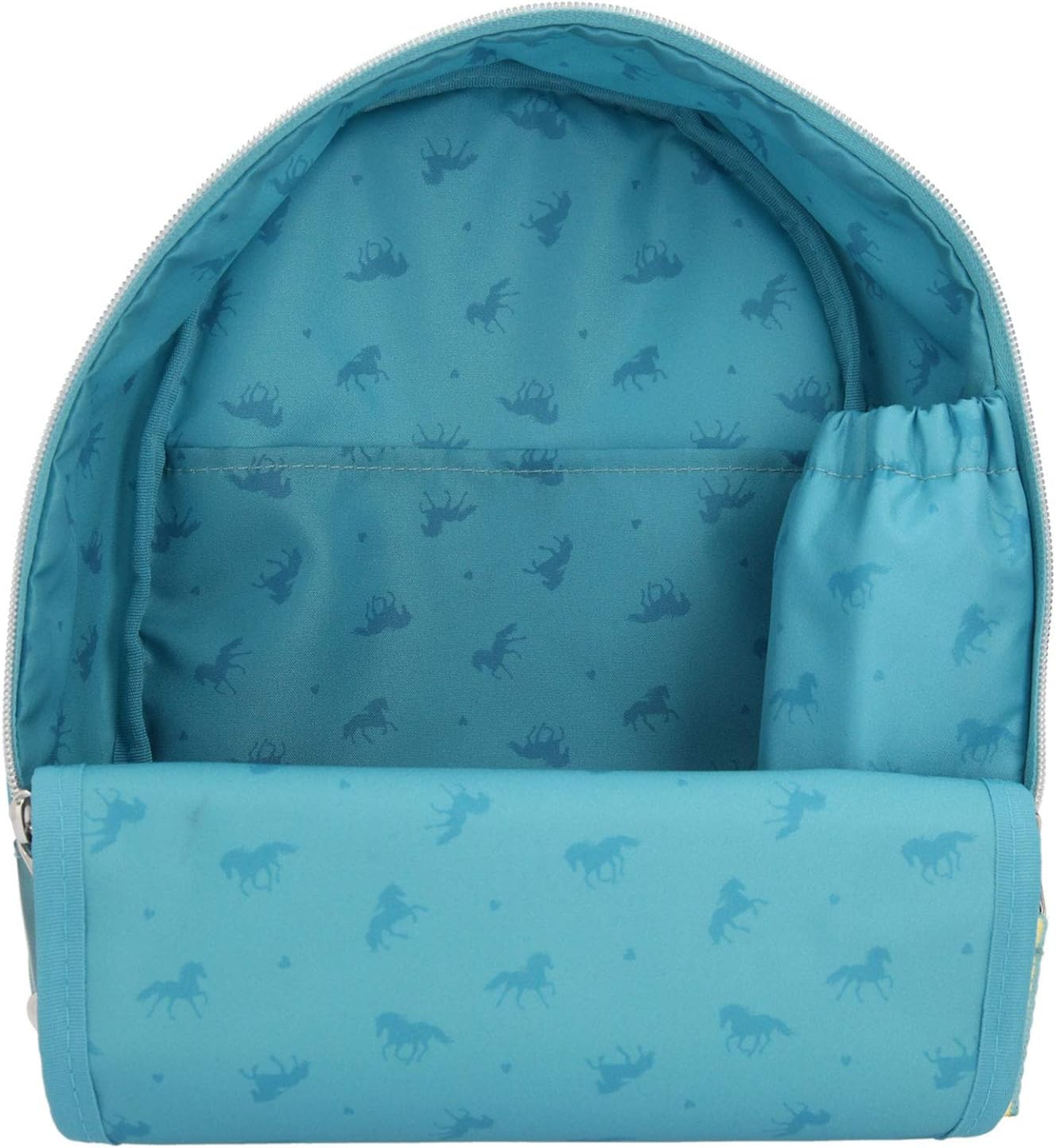 Depesche Miss Melody 11438 Backpack with Dreamlike Horse Motif, Approx. 28 x 22 x 9.5 cm, with Spacious Main Compartment and Inner Pocket, Adjustable Straps