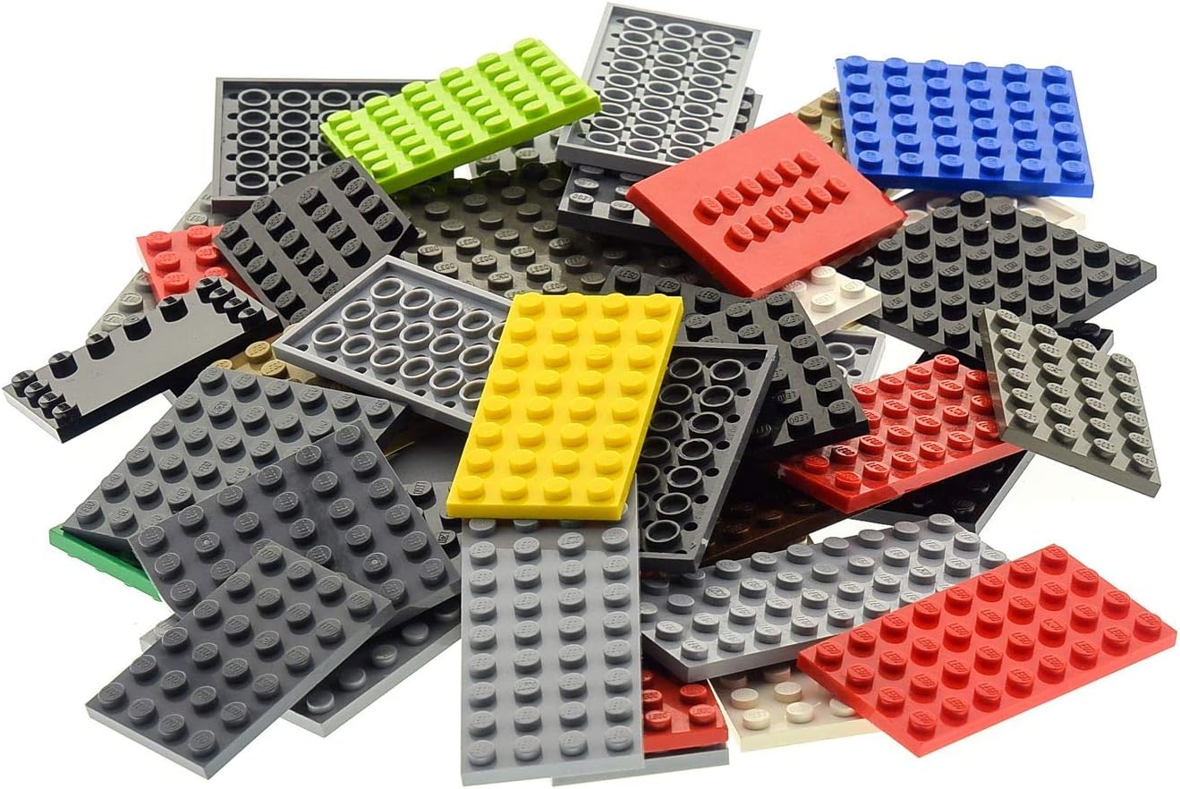 50 Plates Plate Random Mixed Colours Building Plate Base Plate Lego K1