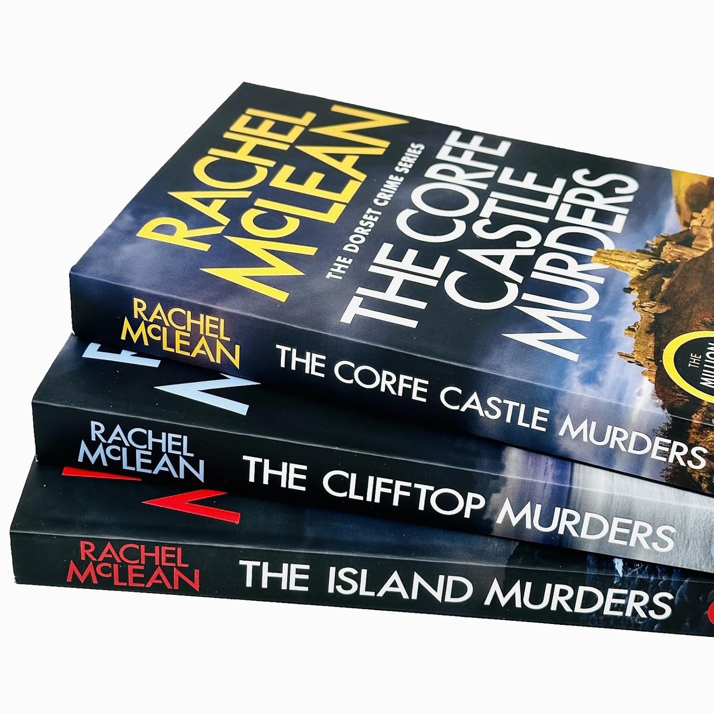 Rachel McLean Dorset Crime Series Collection 3 Books Set (The Corfe Castle Murders, The Clifftop Murders and The Island Murders)