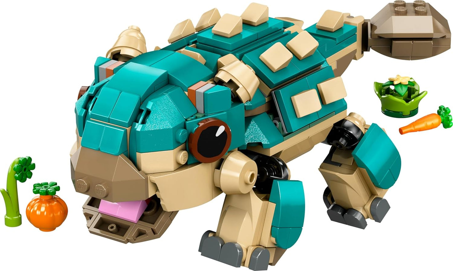 LEGO Jurassic World Baby Bumpy: Ankylosaurus, Buildable Toy Dinosaur for Fans of Jurassic World: New Adventures, Gift for Boys and Girls from 7 Years 76962