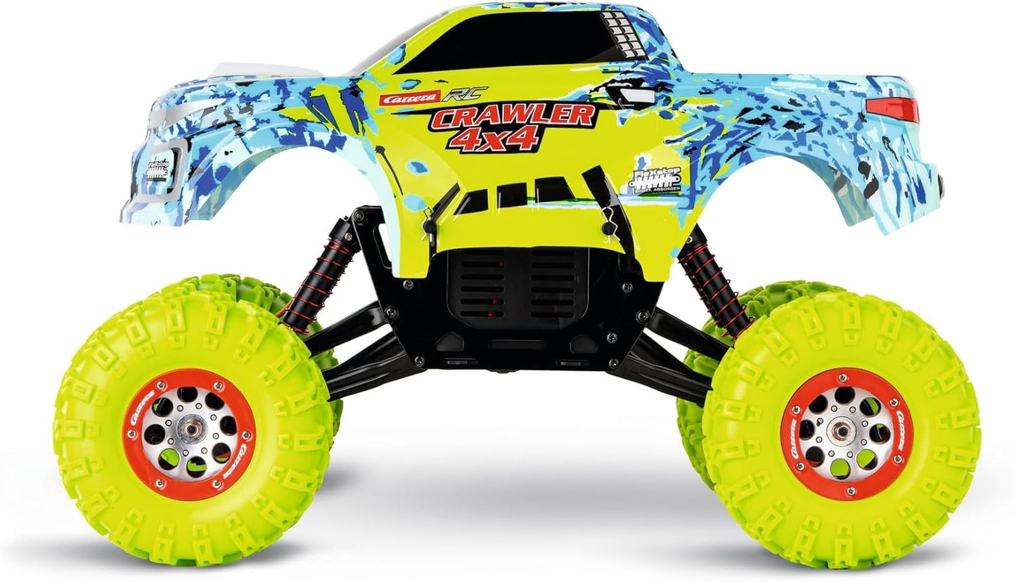 Carrera RC Professional Crawler, Remote Controlled Crawler with 4-Wheel Drive and Metal Gear, Proportional Control & Digital Control for Precise Manoeuvres, Splash-proof & Oil Pressure Shock Absorbers