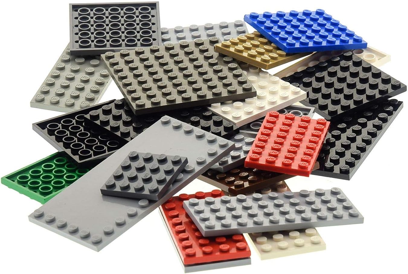 25 Plates Plate Random Mixed Colours Building Plate Base Plate Lego