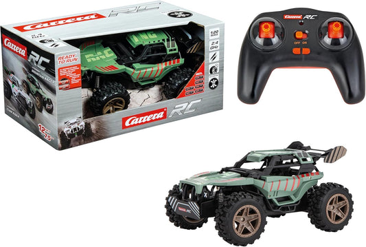 Carrera RC I 2.4GHz Mountain Racer I RC Buggy with Full Driving and Steering Function I Full Suspension Vehicle I Remote Controlled I Pneumatic Tyres I Action in Off-Road I Suitable for Boys and Girls