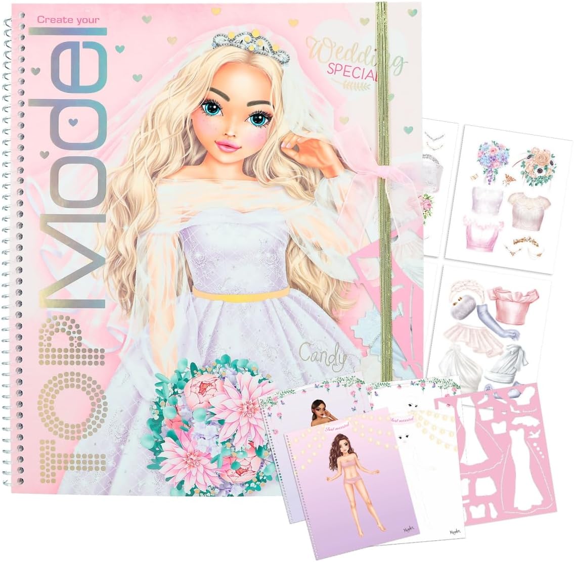 TOPModel Create Your Wedding Colouring Book + Stickerworld Ballet