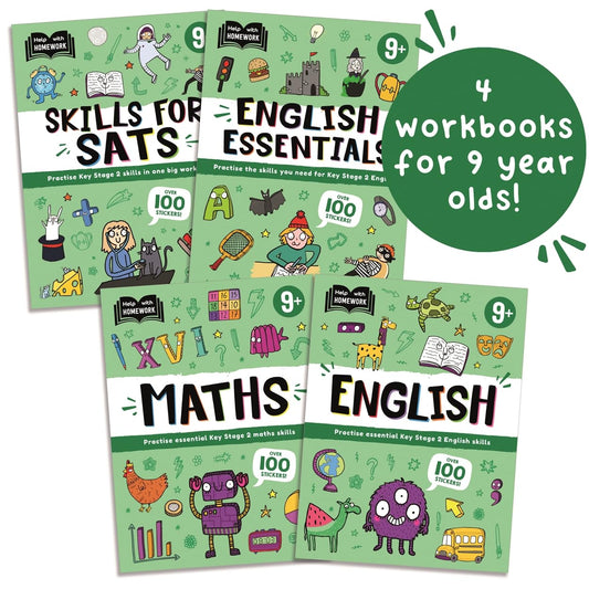 Help With Homework 9+ (4 workbooks to practise essential Key Stage 2 skills)