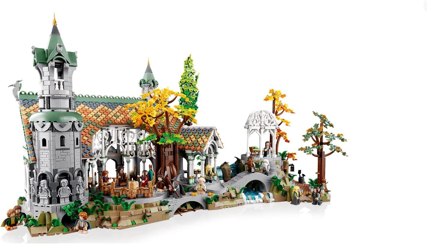 LEGO Icons The Lord of the Rings: BRUCHTAL, Large Adult Set with 15 Mini Figures, Including Frodo, Sam and Bilbo Baggins, Build the Valley of Middle-earth, A Large Set Exclusive to Amazon 10316