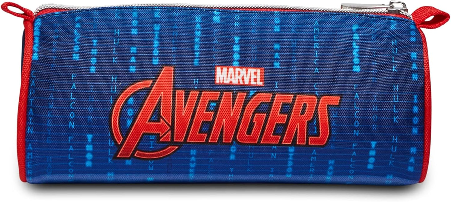 Seven The Avengers Pencil Case for Stationery, Girls & Boys, School and Gymnasium, Teens, blue, School