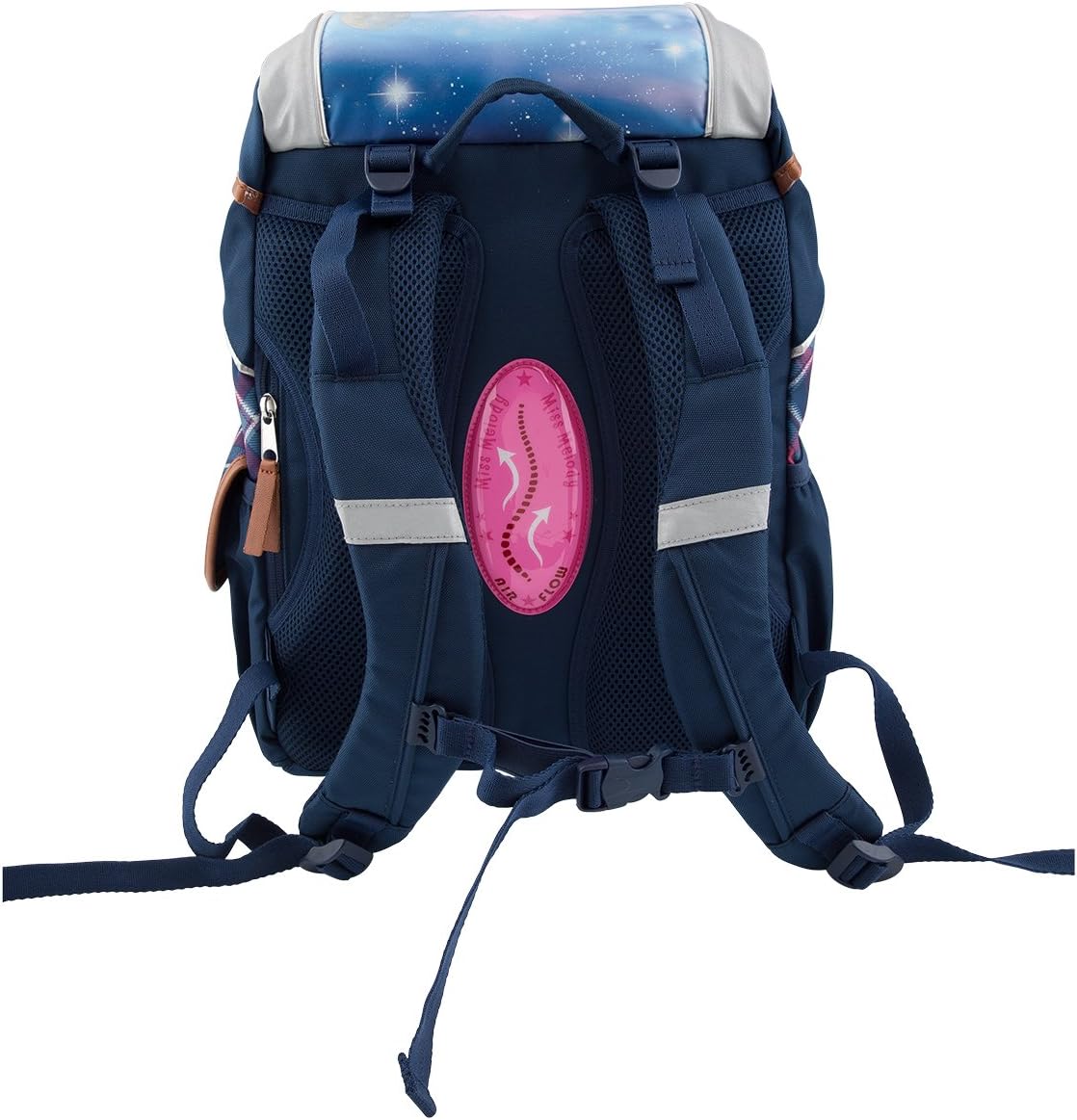 Miss Melody 6560 Durchläufer Schulrucksack, 44 cm, Mehrfarbig