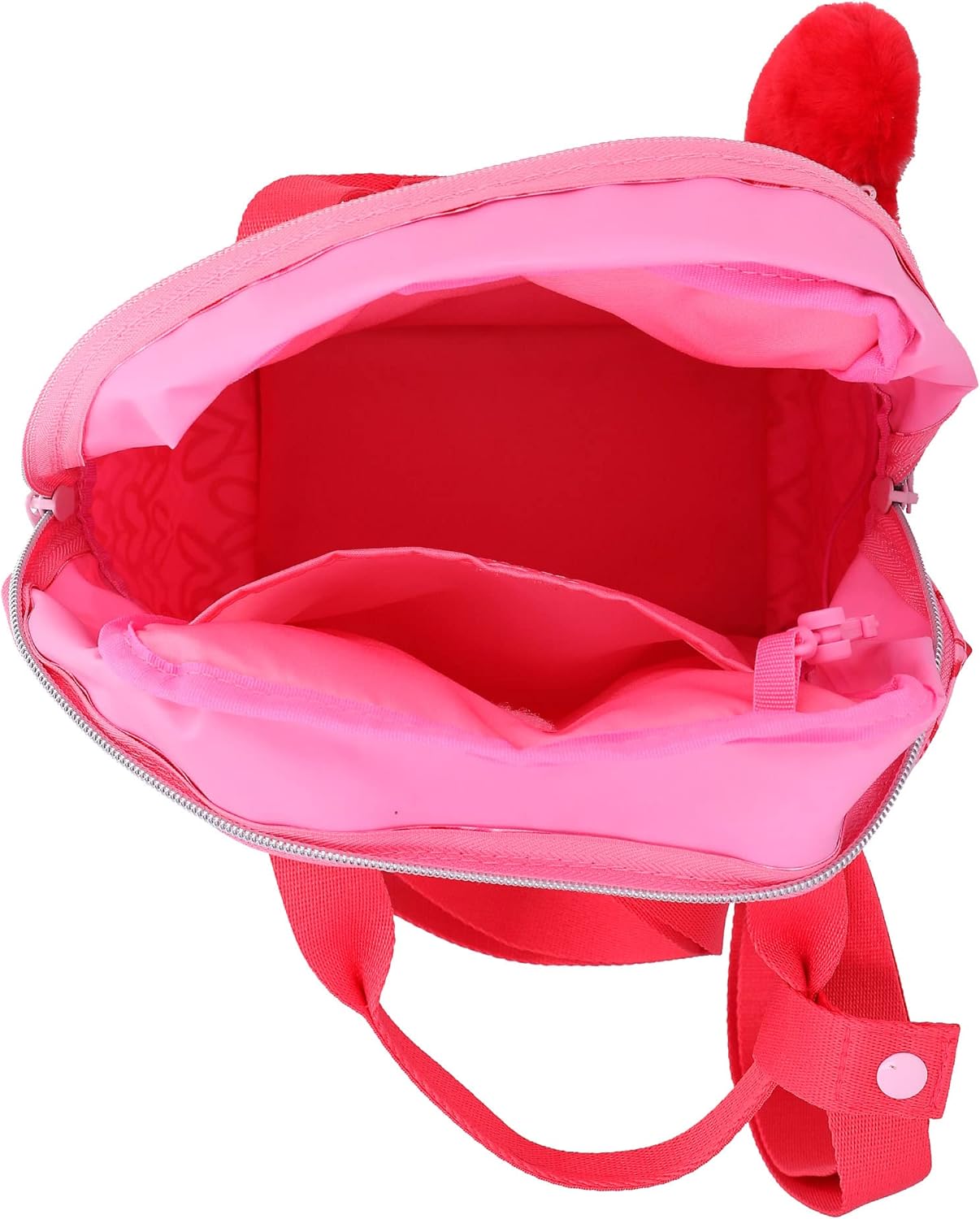 Depesche 12232 TOPModel One Love Backpack for Children in Red and Pink with Plush Heart, Bag with Adjustable Straps and Pendant, Multi-Colour